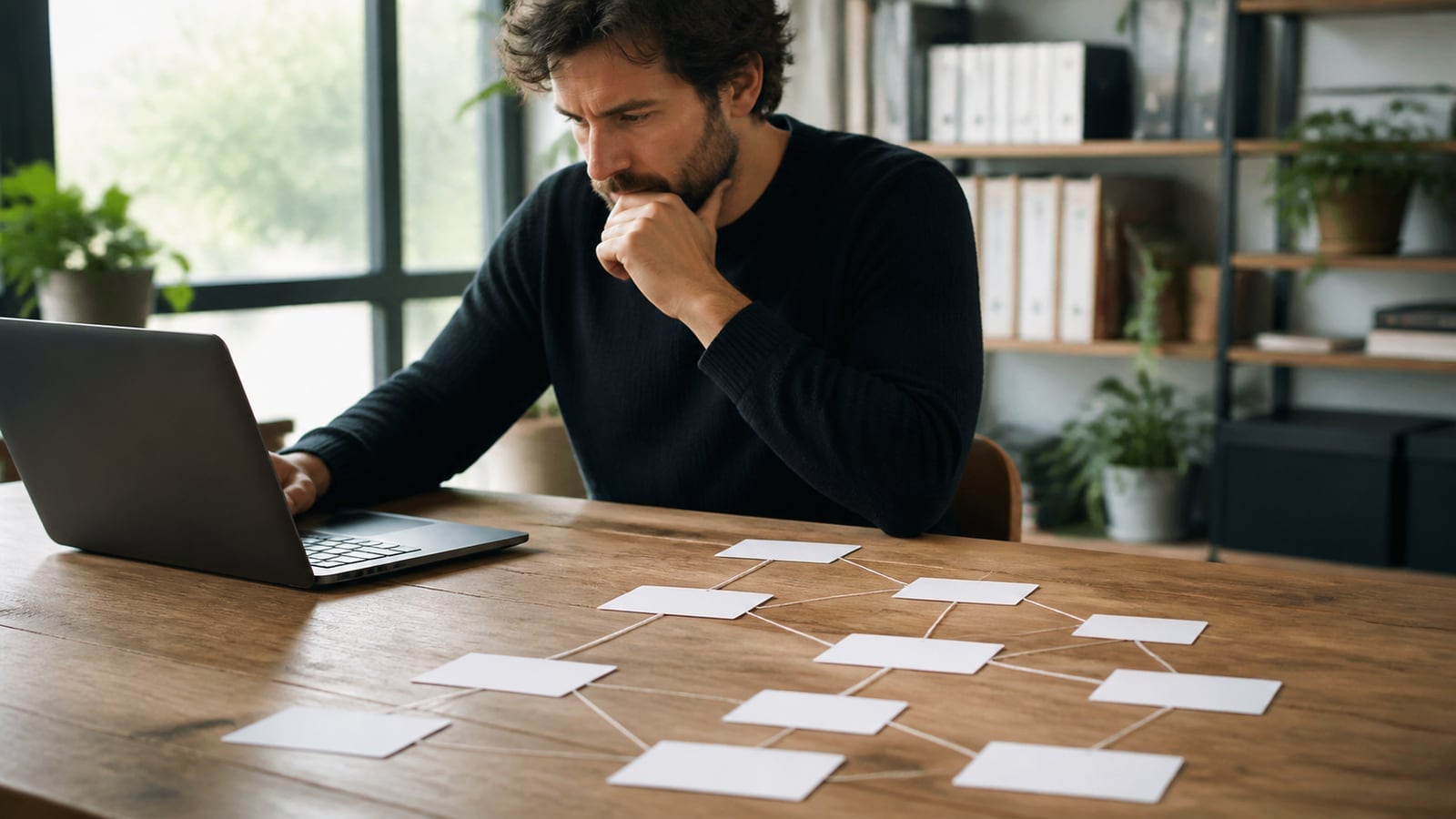 Schrijver plant verbindingen tussen verwante artikelen