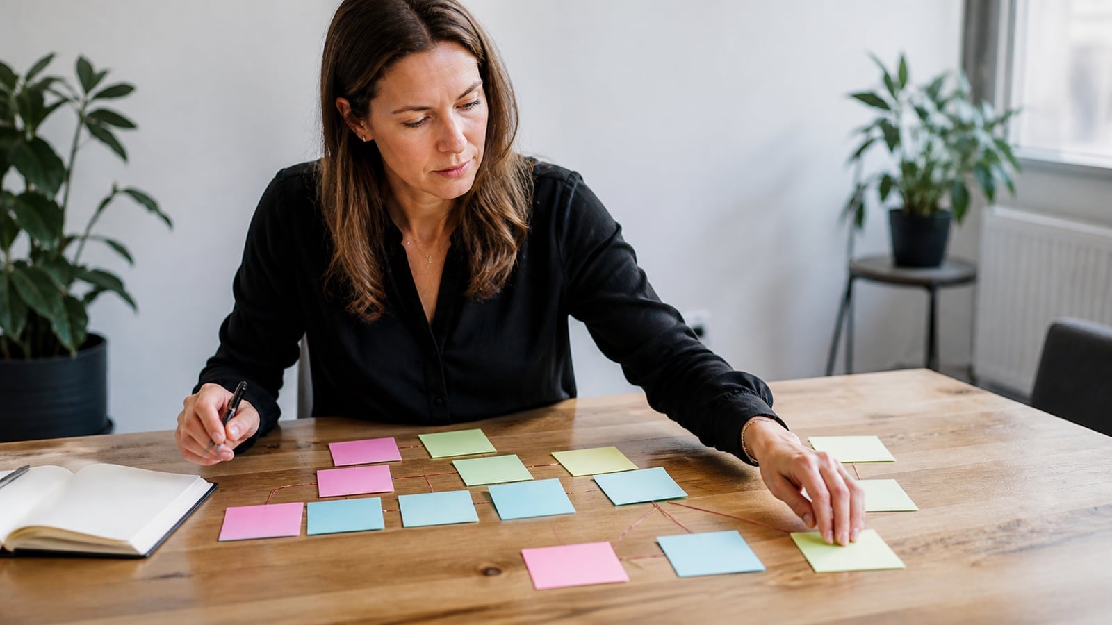 Kommunikationsstratege ordnet Messstufen in einer Wirkungskette