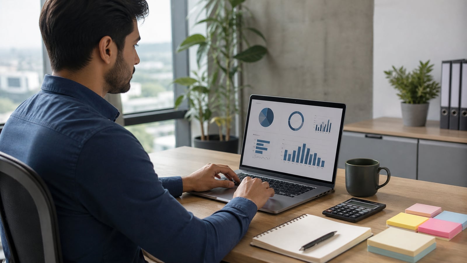 Marketingmanager prüft Kampagnenwirkung und Budget